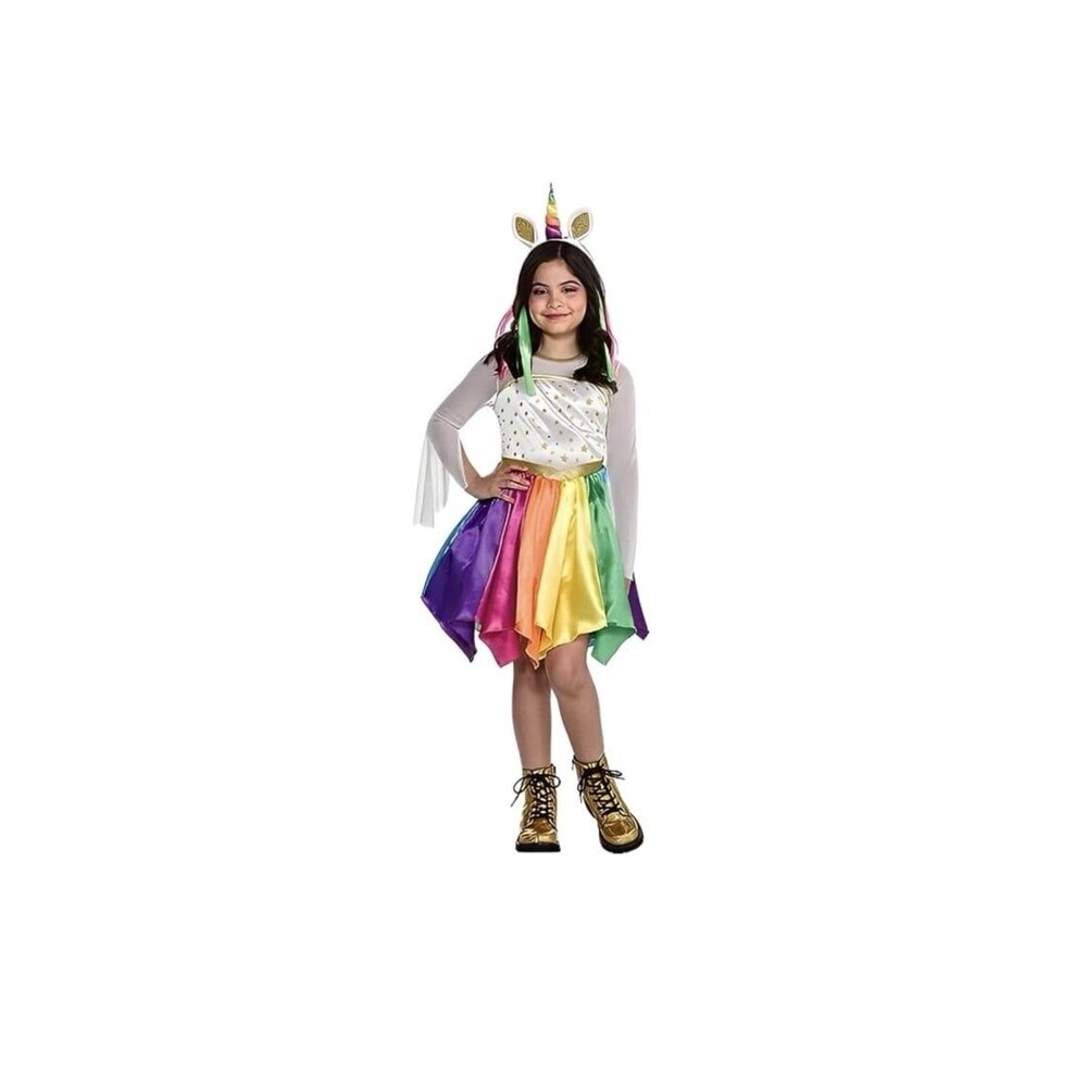 Mystical Unicorn Girl Fantasy Fancy Dress‎ Up Halloween Child Costume L NEW